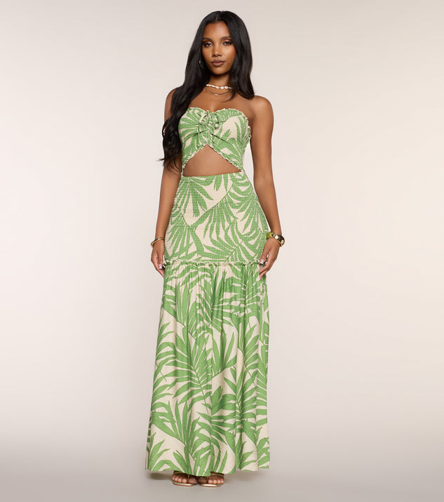 Windsor Coconut Coast Cutout Maxi Dress