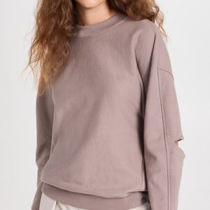 Tibi Cocoon Crew Neck Sweatshirt