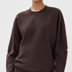 Tibi Cocoon Crew Neck Sweatshirt