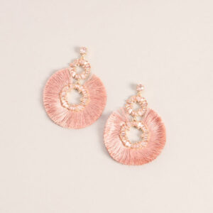 Color Me Obsessed Tassel Hoop Earrings