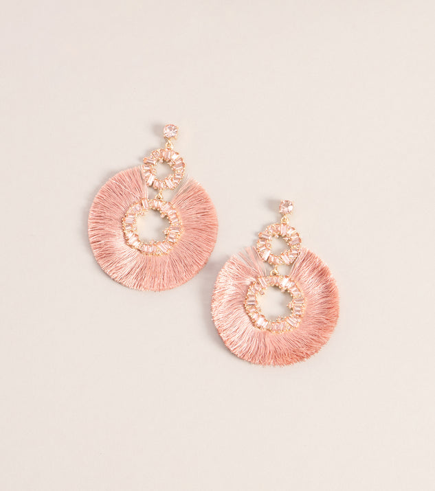 Windsor Color Me Obsessed Tassel Hoop Earrings