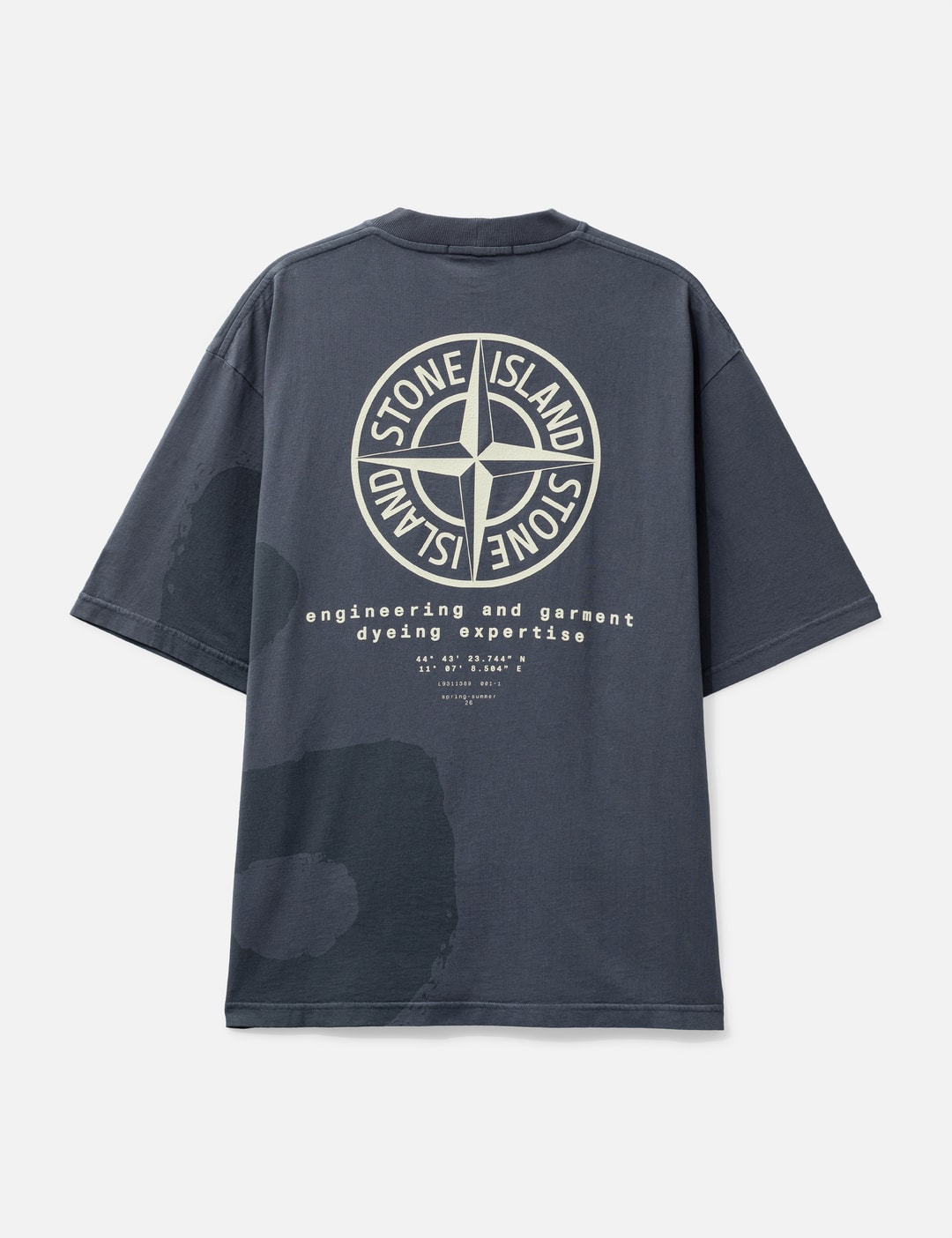 Stone Island Combed Organic Cotton Jersey T-Shirt With ‘Whirlwind Type’ Print