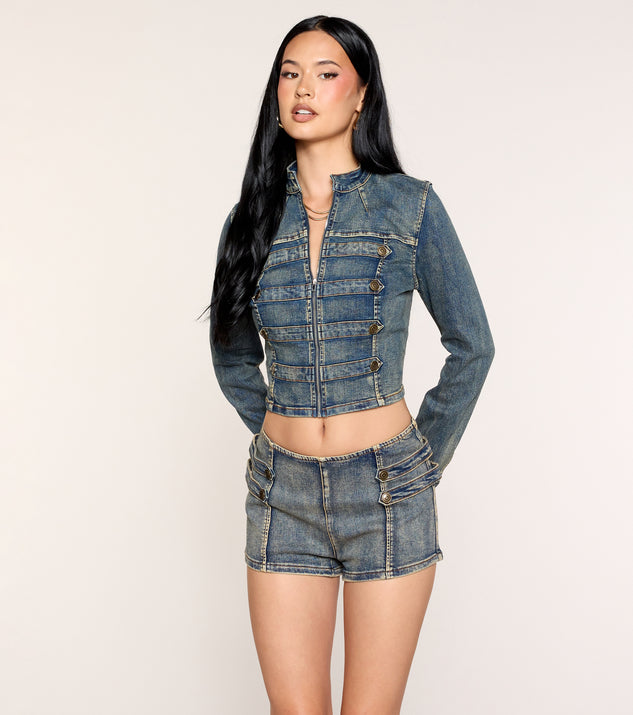 Windsor Command Attention Military Denim Jacket