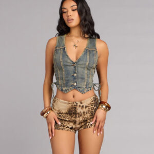 Windsor Cool Girl Utility Denim Vest Cool Girl Utility Denim Vest