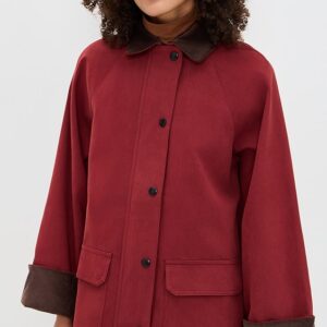 Corduroy Detail Barn Jacket