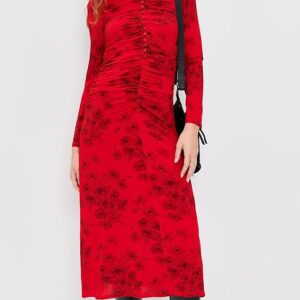 Sea Cornelia Print Long Sleeve Midi Dress