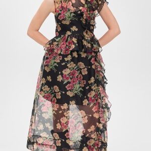 Sea Cornelia Print Midi Silk Dress