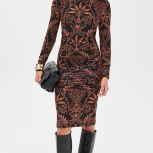 Cornely Ainika Black Jersey Midi Dress