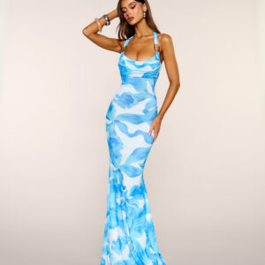 Corrine Tropical Mermaid Formal Dress