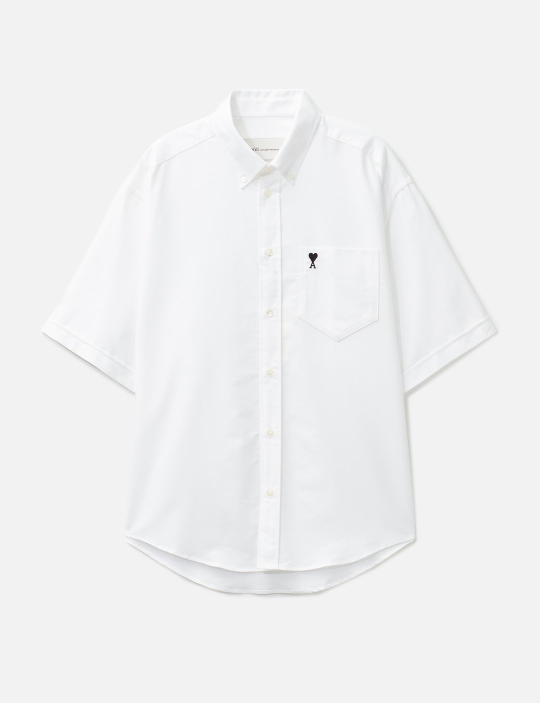 Ami Cotton Boxy Embroidered Ami De Coeur