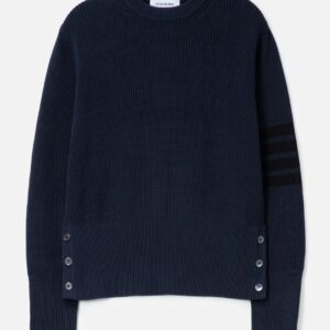 Thom Browne Cotton Cardigan Stitch 4-bar Pullover Cotton Cardigan Stitch 4-bar Pullover