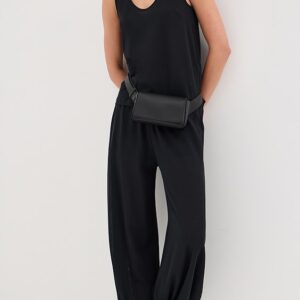 Cotton Crepe Trousers
