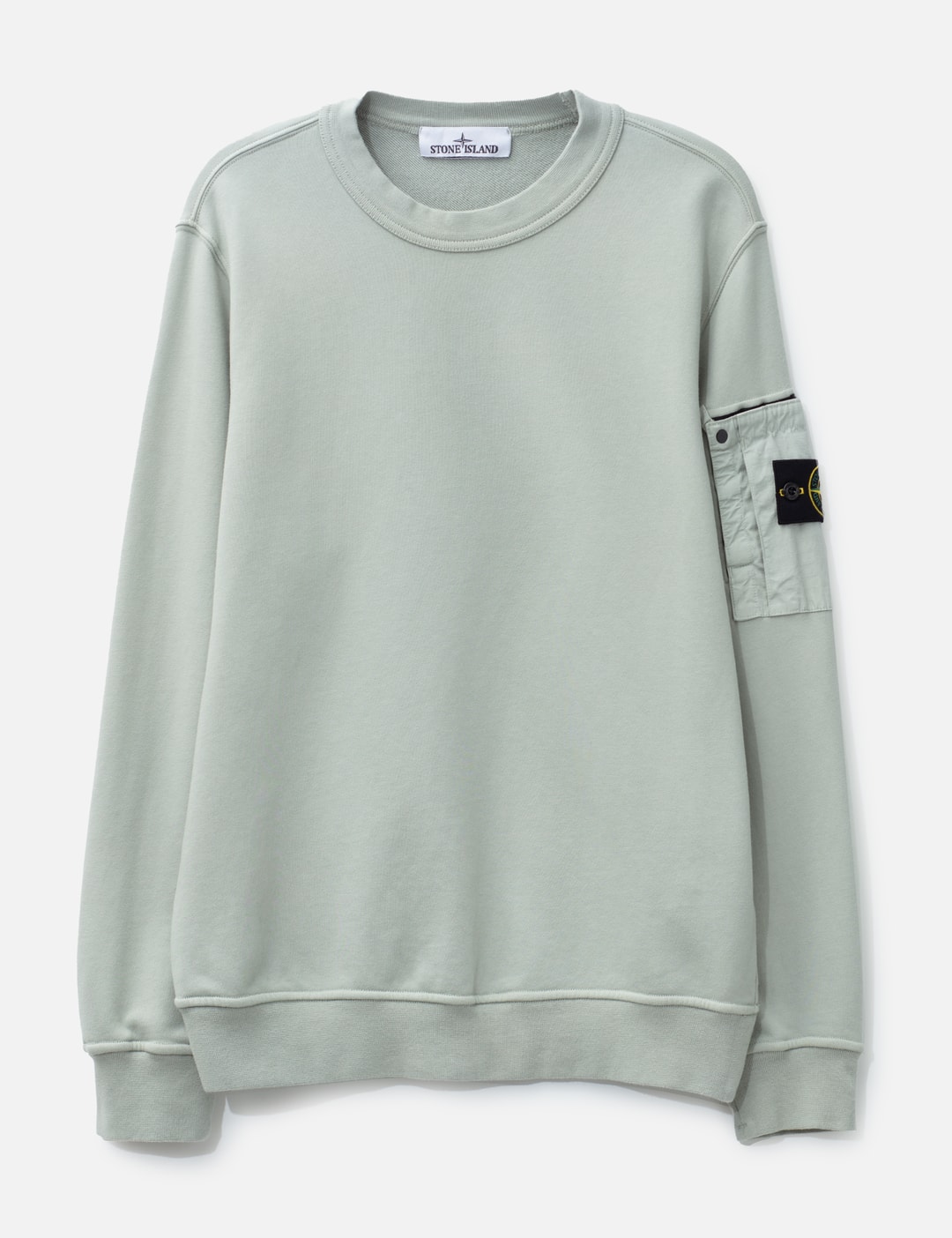 Stone Island Cotton Fleece Crewneck Sweatshirt