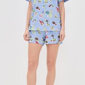BedHead PJs Cotton Jersey Knit Classic Shorty Pajama Set