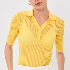 Cotton Net Rib Top