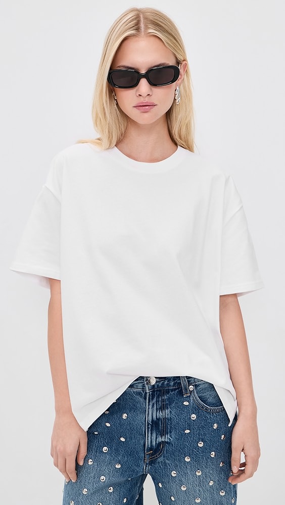 Good American Cotton Oversized Tee