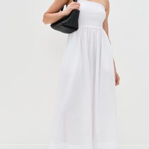Enza Costa Cotton Resort Strapless Dress
