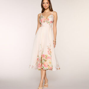 Windsor Courtney Floral Lace-Up Formal Dress Courtney Floral Lace-Up Formal Dress