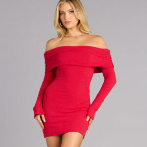 Windsor Cozy And Captivating Bodycon Mini Dress Cozy And Captivating Bodycon Mini Dress