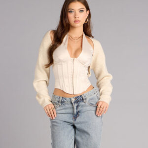 Windsor Cozy Chic Lurex Bolero Shrug Cozy Chic Lurex Bolero Shrug