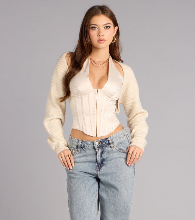 Windsor Cozy Chic Lurex Bolero Shrug