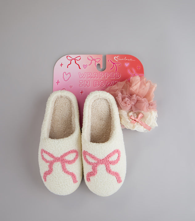 Windsor Cozy Cutie Slippers And Scrunchies Set