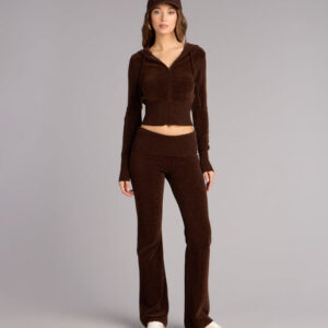 Cozy Girl Chenille Knit Flare Pants