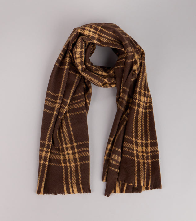 Windsor Cozy Girl Season Plaid Scarf