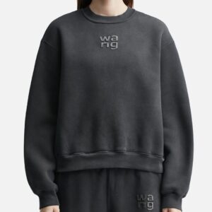 Crewneck Sweatshirt with Hotfix Logo