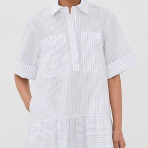SIMKHAI Cris Button Up Shirt Dress