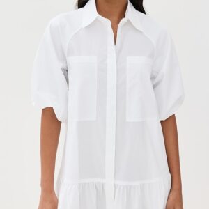 SIMKHAI Crissy Cotton Poplin Dress