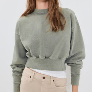 Crop Crew Neck Sweatshirt