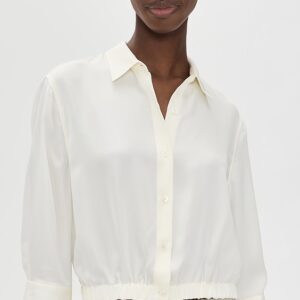 Theory Cropped Button Down Shirt Cropped Button Down Shirt