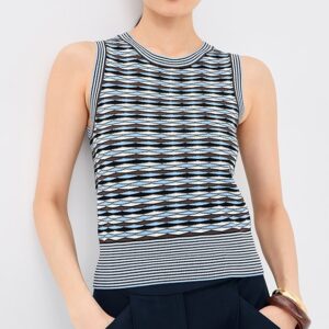 Veronica Beard Cropped Jerrel Knit Tank