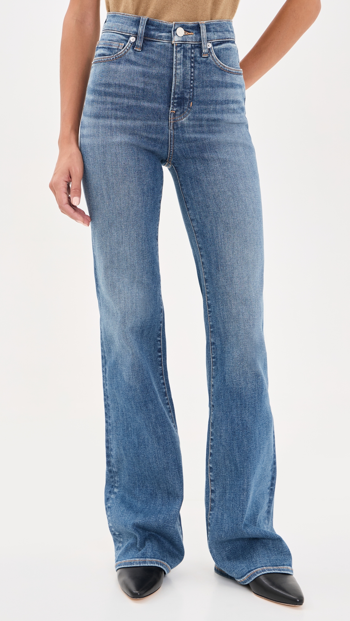 Veronica Beard Jean Crosbie Wide Leg Jeans