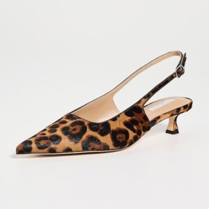 Tony Bianco Crush Leopard Slingback Heels