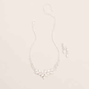 Windsor Crystal Bouquet Necklace And Earrings Set Crystal Bouquet Necklace And Earrings Set