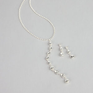 Windsor Crystal Drip Necklace And Earrings Set Crystal Drip Necklace And Earrings Set