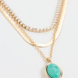 Crystal Halo Layered Necklace