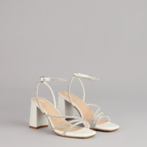 Windsor Crystal Hour Strappy Block Heels Crystal Hour Strappy Block Heels