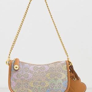 Coach Crystal Jacquard Swinger Bag 20 with Chain Crystal Jacquard Swinger Bag 20 with Chain
