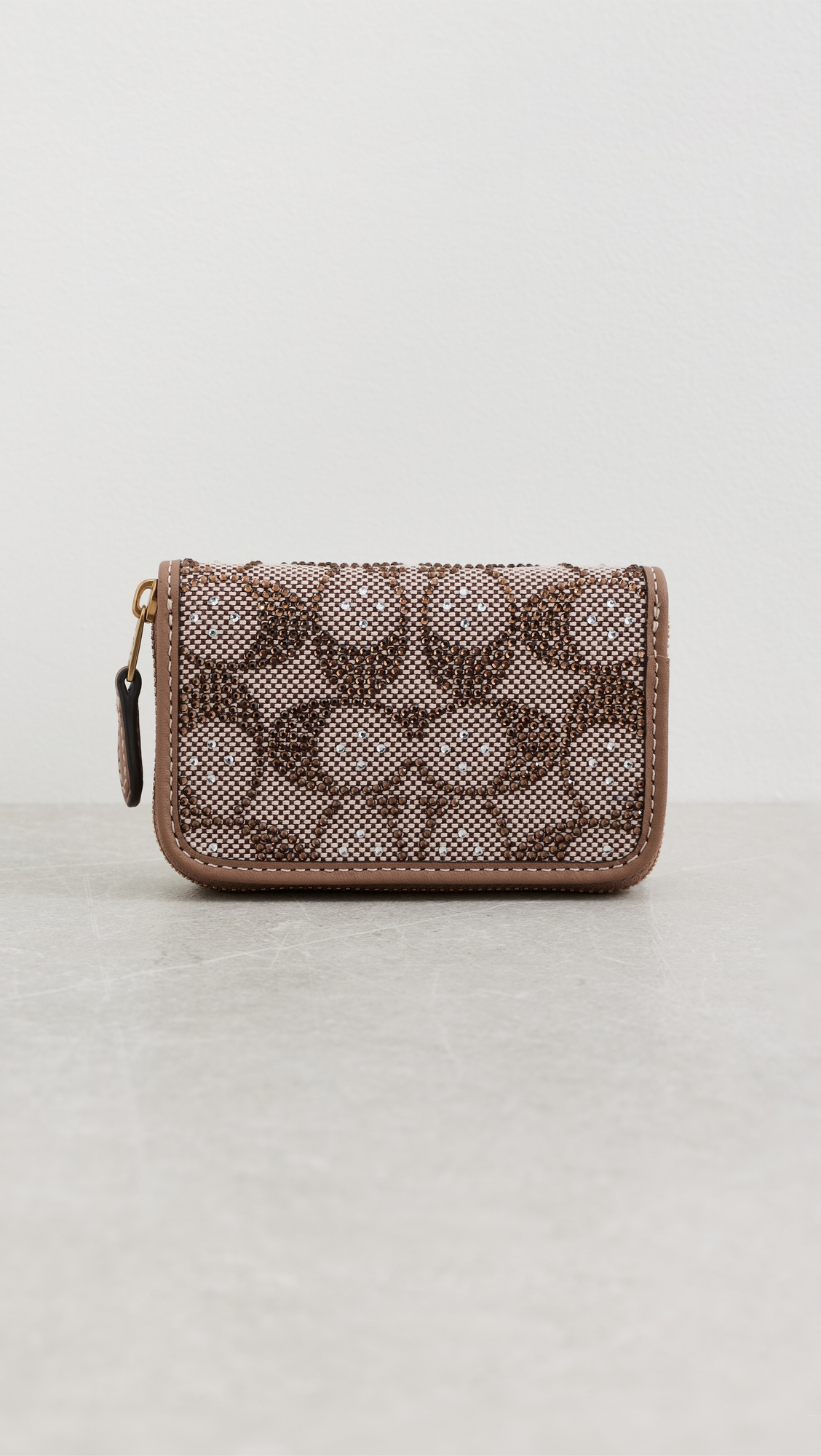 Coach Crystal Signature Jacquard Essential Small Card Case