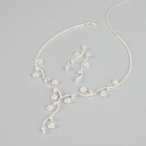 Crystal Vine Necklace And Earring Set