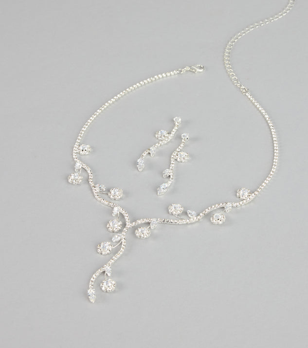 Windsor Crystal Vine Necklace And Earring Set