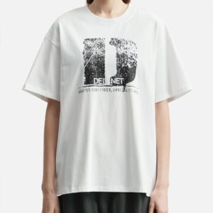 DEINET D Accent Crack Logo T-Shirts White