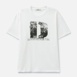 DEINET D Accent Crack Logo T-Shirts White