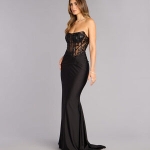 Windsor Dana Corset Lace-Up Formal Dress Dana Corset Lace-Up Formal Dress