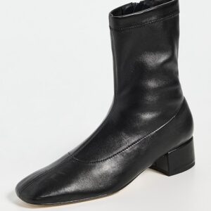 Andrea Gomez Daniela 40MM Black Leather Boots