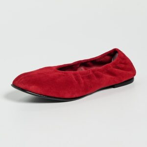 SIMKHAI Danna Soft Elasticized Suede Ballet Flats