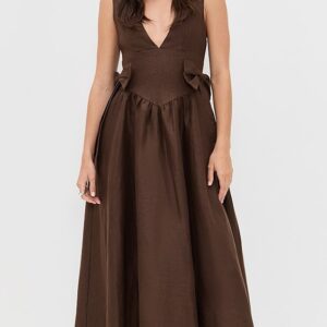 Daphne Linen Midi Dress
